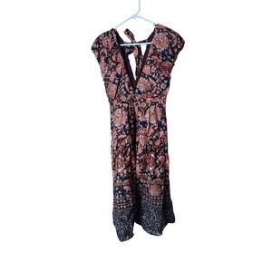 attic and barn silk dress Dress Lilla Dress Navy-Panna